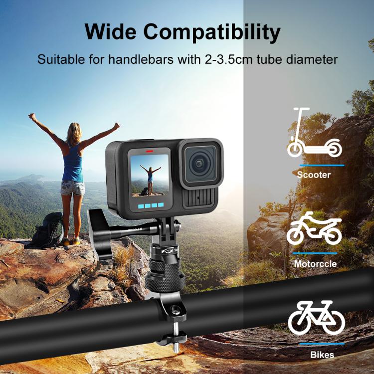 360° actionkamerafeste for aluminiumsstyr