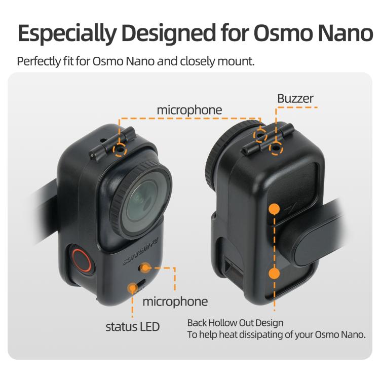 Magnetisk feste med 360 graders rotasjon for DJI Osmo Nano - Svart