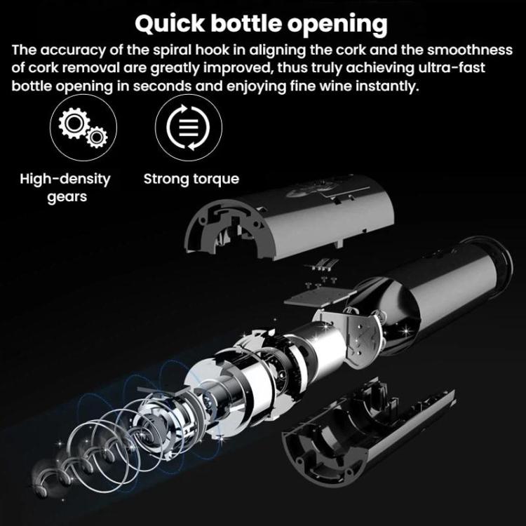 Elektrisk vinåpner med kompakt design