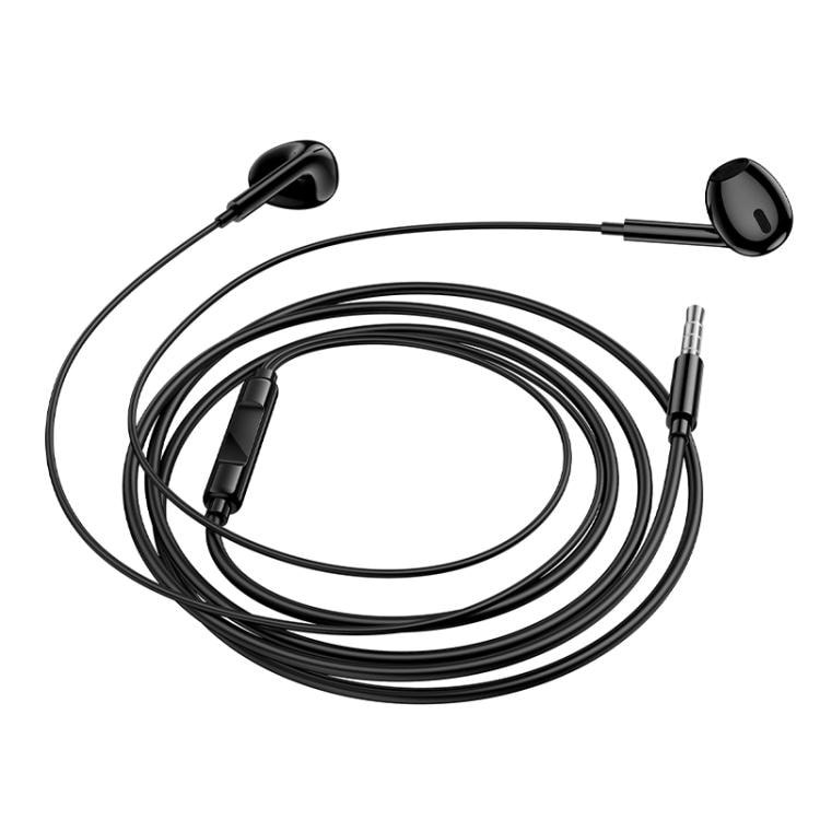 Borofone BM100 In-Ear-hodesett med 3,5 mm 1,2 m - Svart