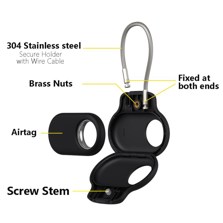 Silikon deksel for Samsung Galaxy SmartTag - Svart