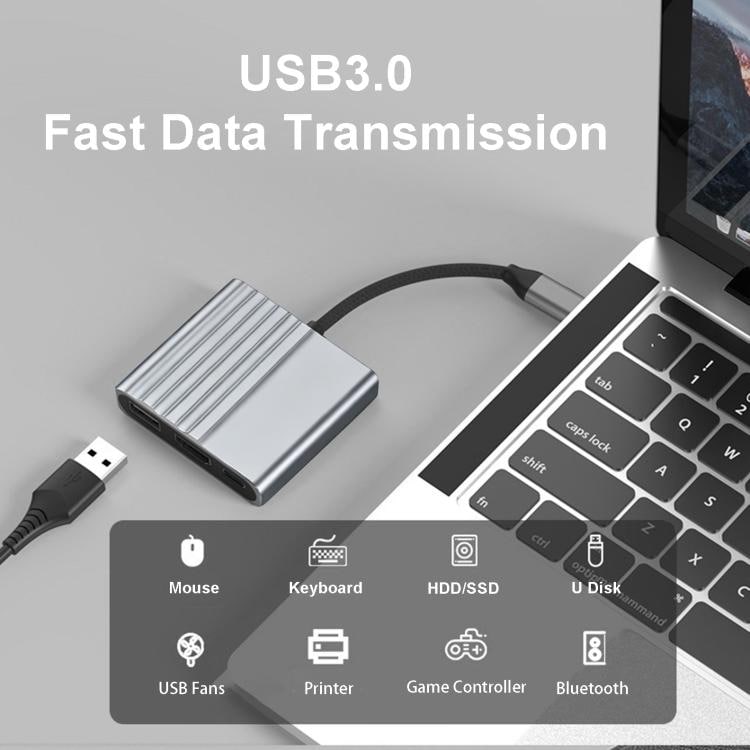 3-i-1 USB-C-adapter for lading og bildeoverføring