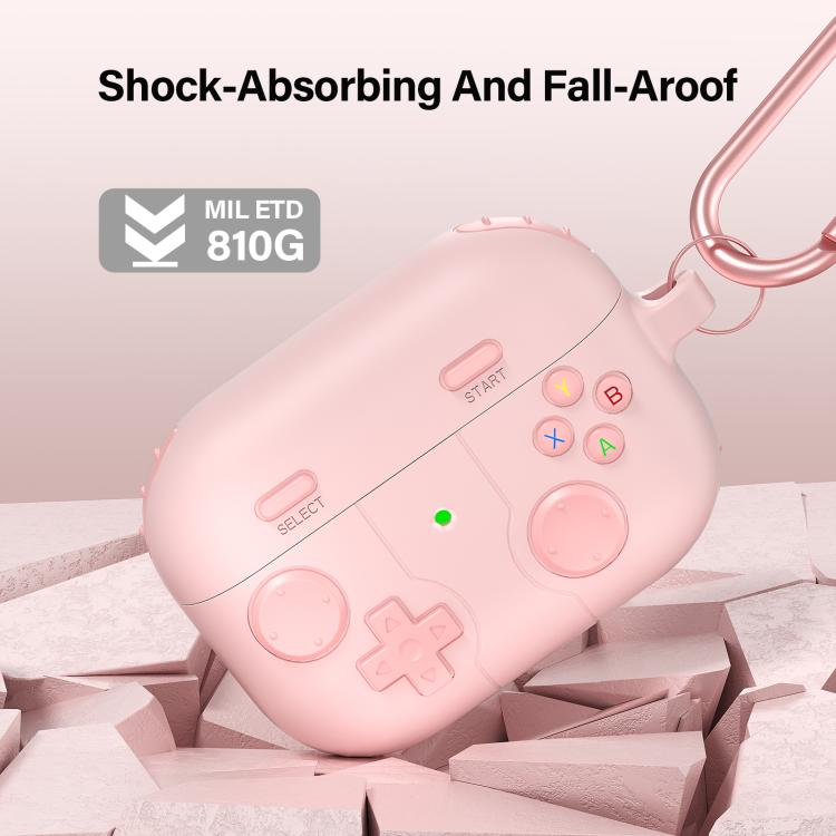 Silikondeksel i spillkontrolldesign til AirPods Pro – Rosa