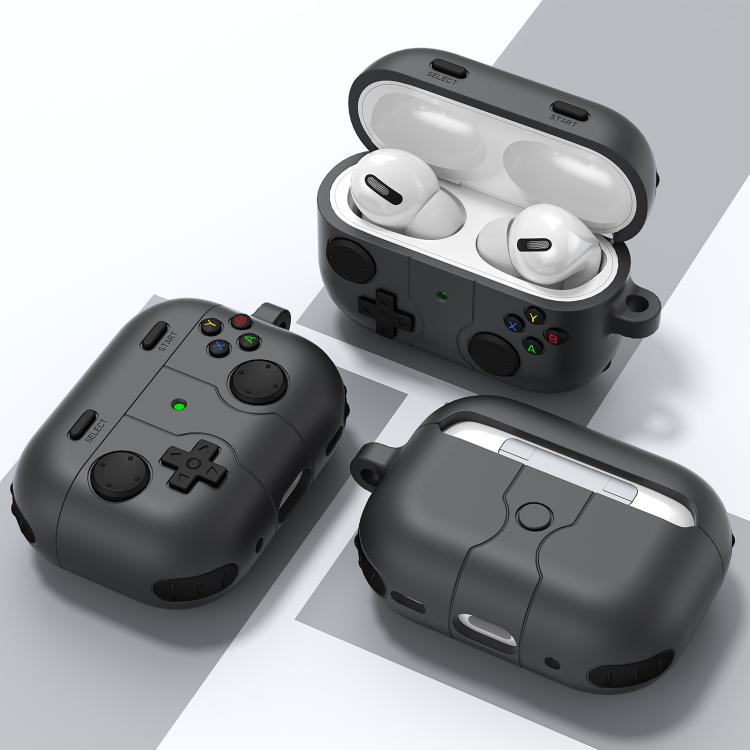 Silikondeksel i spillkontrolldesign til AirPods Pro 2 – Grå