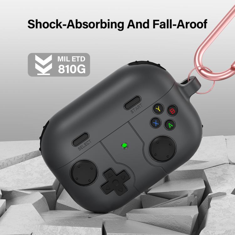 Silikondeksel i spillkontrolldesign til AirPods Pro 2 – Grå