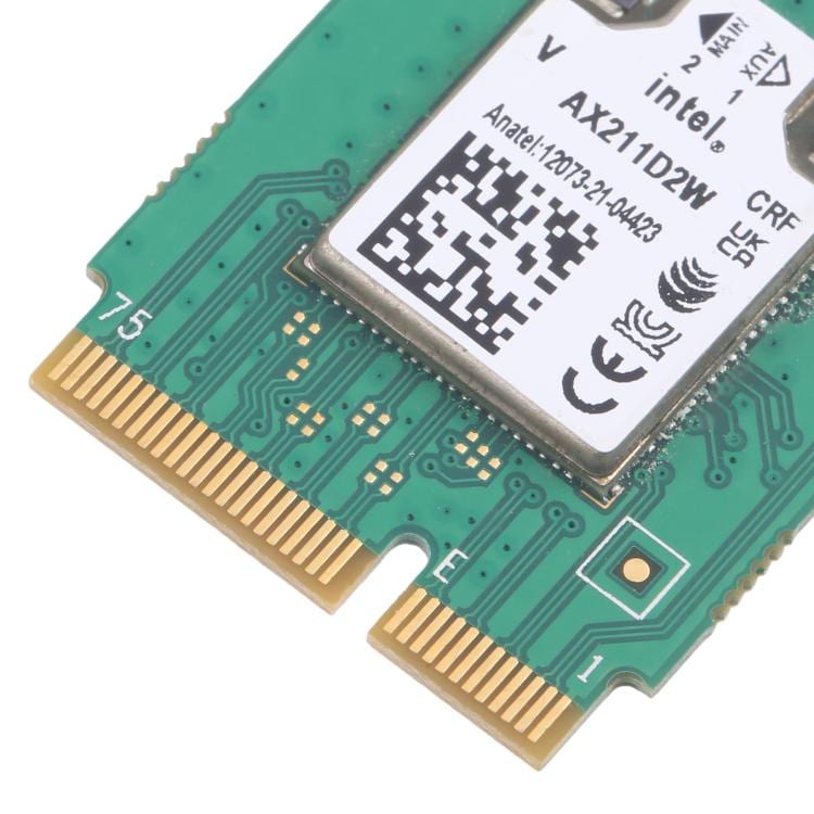WiFi-modul 6E Intel AX211D2W M.2 Dual Band WiFi Bluetooth
