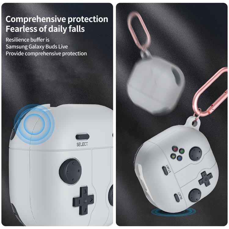 Deksel til Samsung Galaxy Buds i retro spillkonsoll-design – Grå