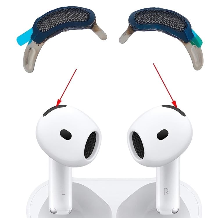 Støvskjermtopp for Apple AirPods 4 høyre/venstre