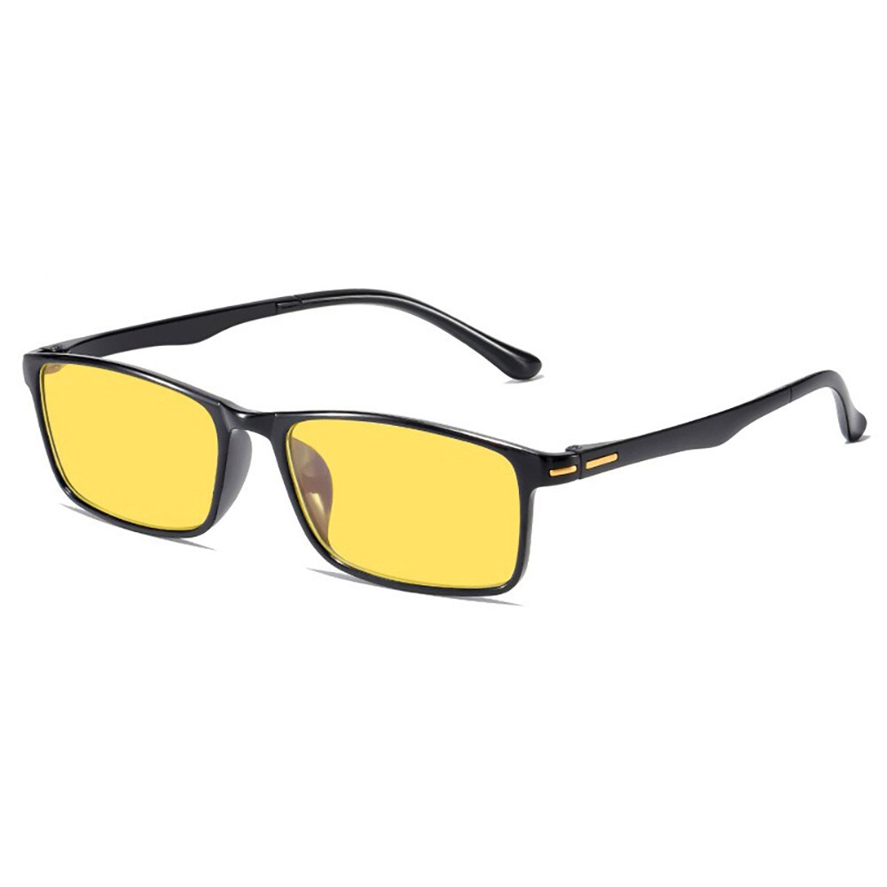 Bilbriller med nattsyn, gult glass og ultralett innfatning