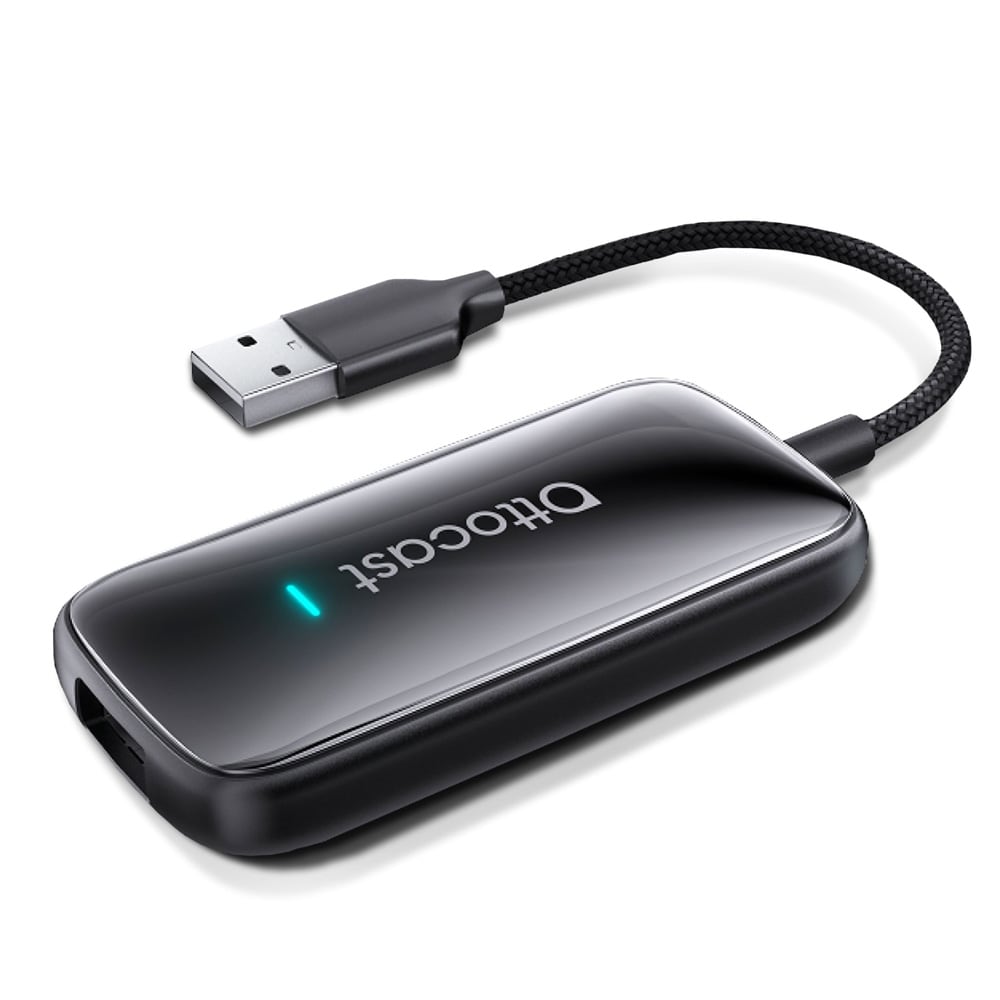 OTTOCAST「Play2Video Ultra」 Ottocast Play2Video Ultra trådløs CarPlay- og Android Auto-adapter