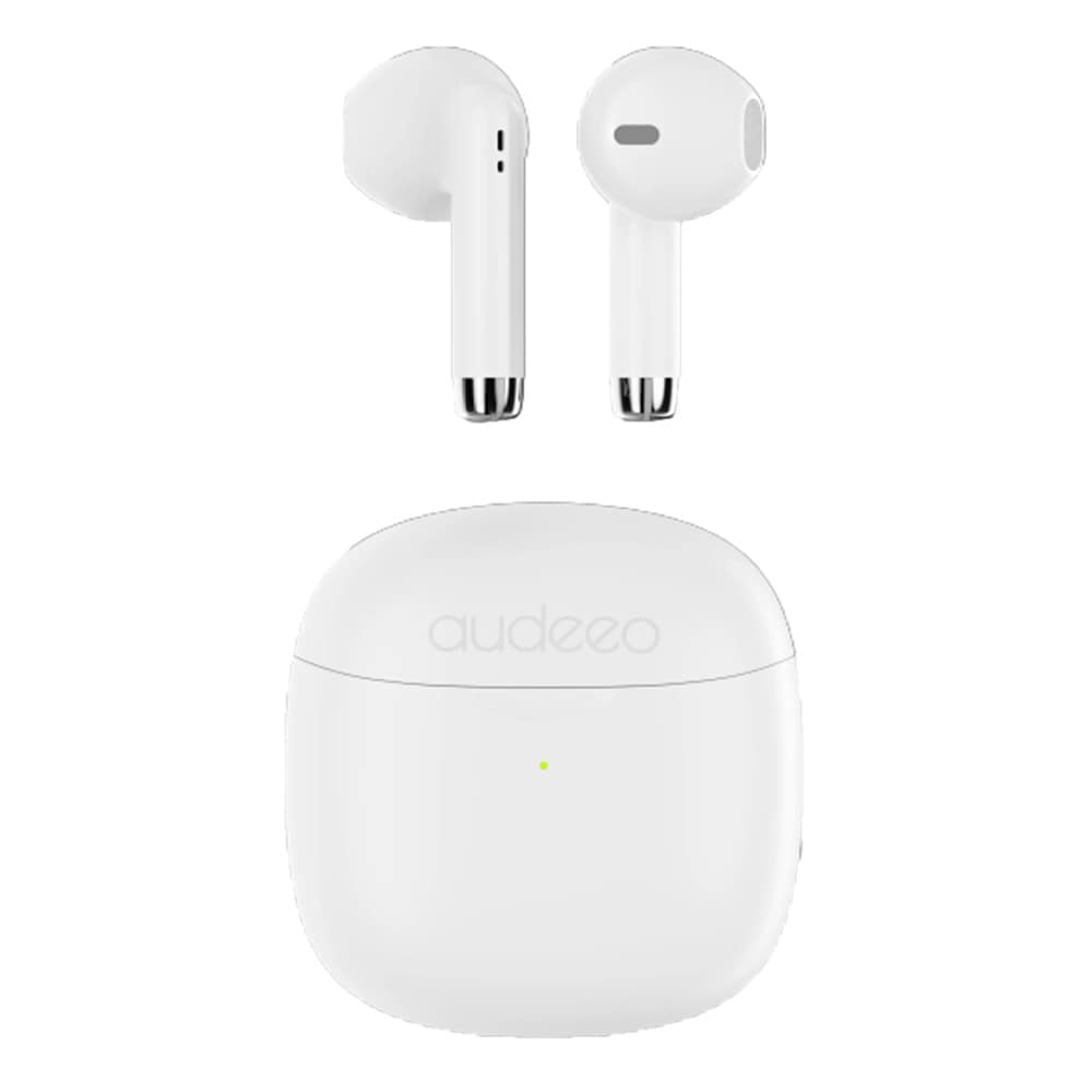 Audeeo Orbiter II Bluetooth 5.4 TWS in-ear-hodetelefoner – Hvit