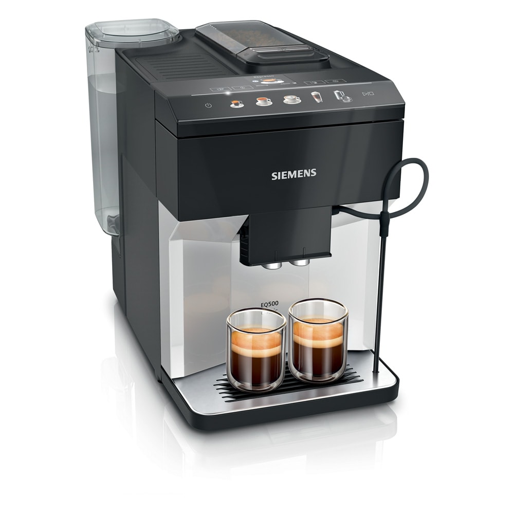 Siemens helautomatisk kaffemaskin med oneTouch og melkesystem TP511R01