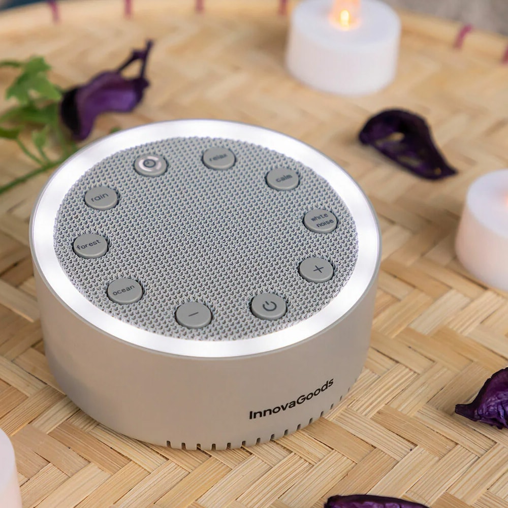 White Noise Machine med 6 forskjellige lyder og 2 lysmoduser