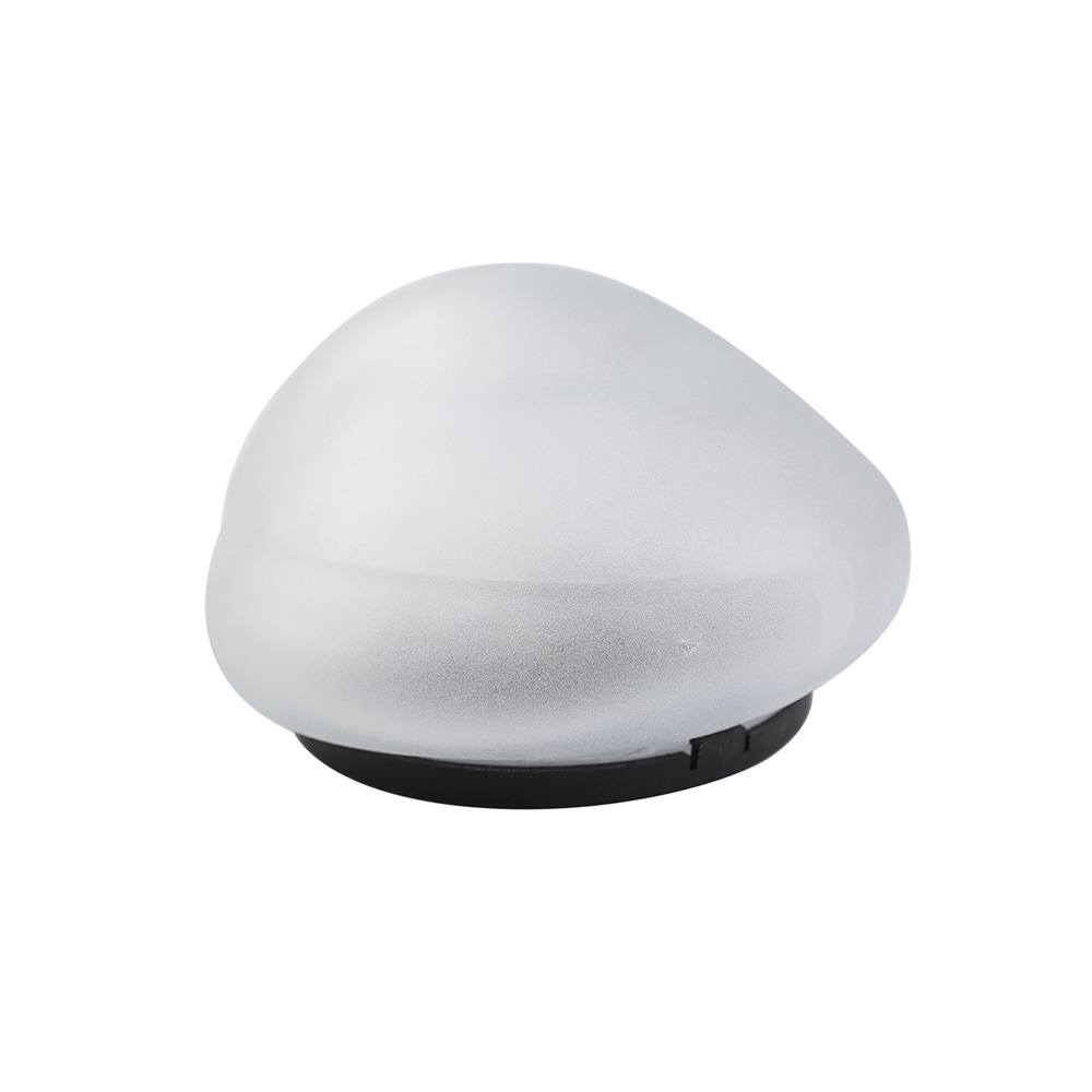 LED solcellelampe stein kaldhvit / solcellebelysning for hage / utendørslampe IP65