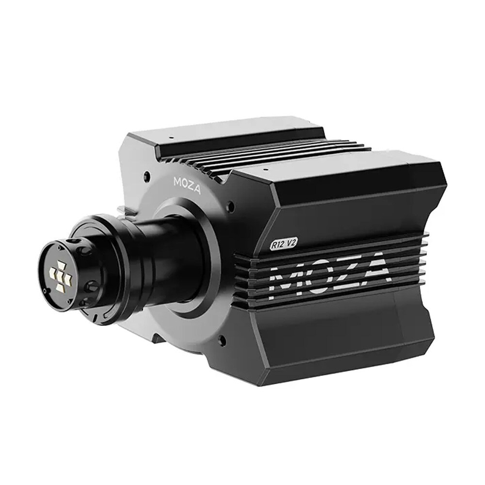Moza R12 V2 Direct Drive Wheel Base med 12 Nm dreiemoment og trådløs rattkommunikasjon