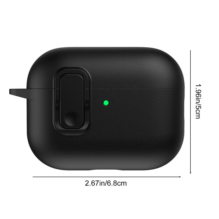 Beskyttelsesveske i kunstlær for AirPods Pro 3 - Svart