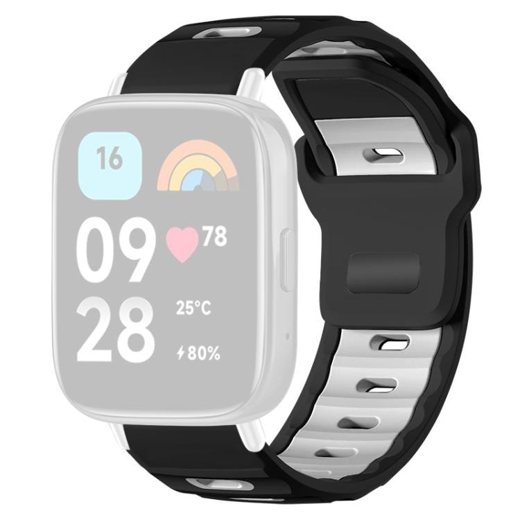 Klokkereim til Redmi Watch 3 Active / Watch 3 Lite – Svart/hvit