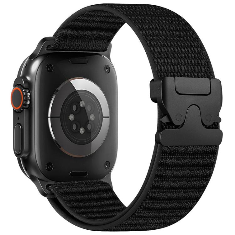 Nylonreim til Apple Watch 46 mm / 49 mm / 45 mm / 44 mm - Svart