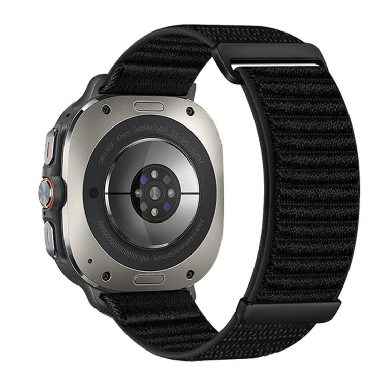 Nylonreim til Samsung Galaxy Watch Ultra 47mm / Ultra 2025 - Svart