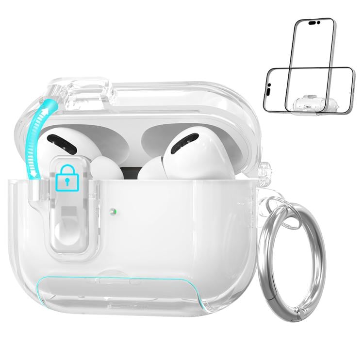 Etui med stativ for AirPods Pro 3 - Transparent