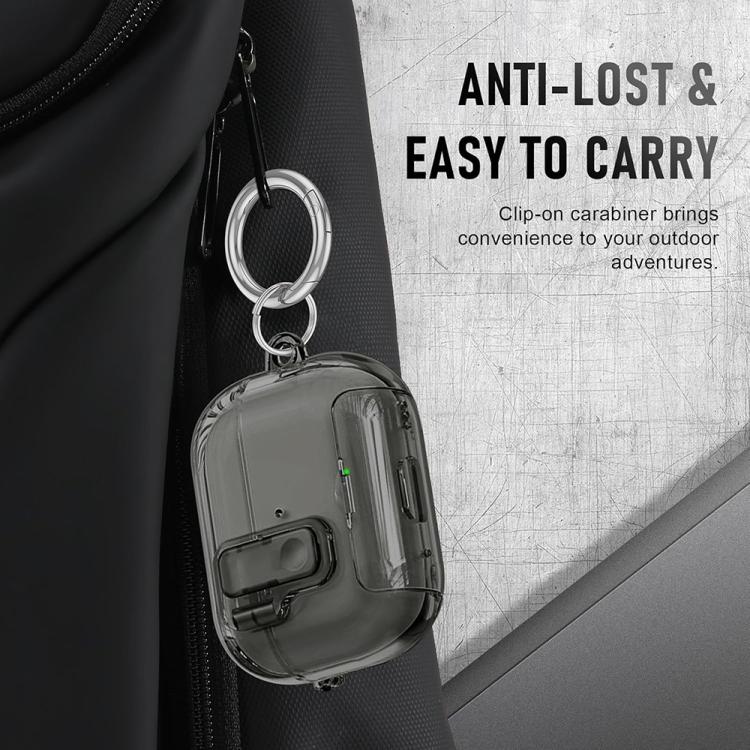 Etui med stativ for AirPods Pro 2 - Transparent svart