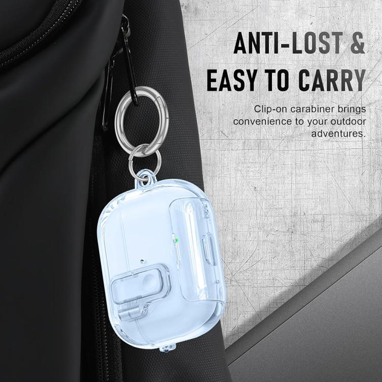 Etui med stativ for AirPods Pro 3 - Transparent blå