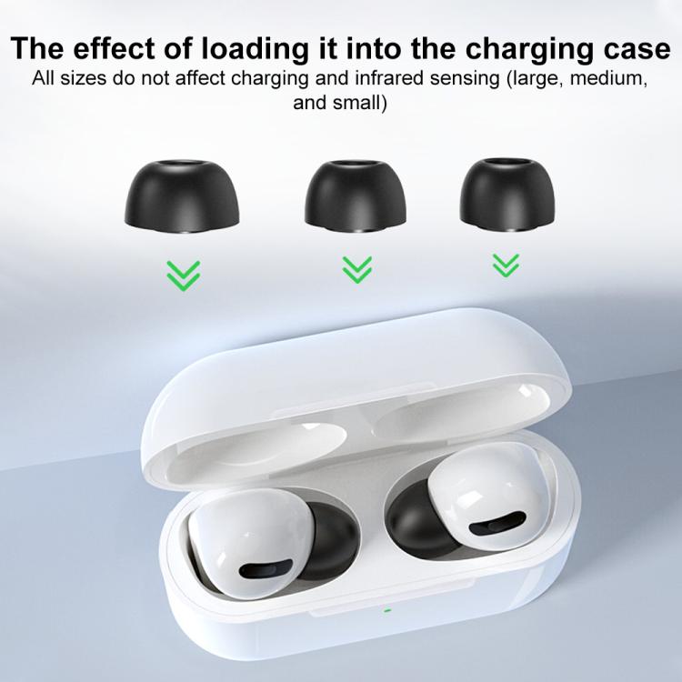 Øreputer av minneskum til AirPods Pro 3 Størrelse: S/M/L - Svart