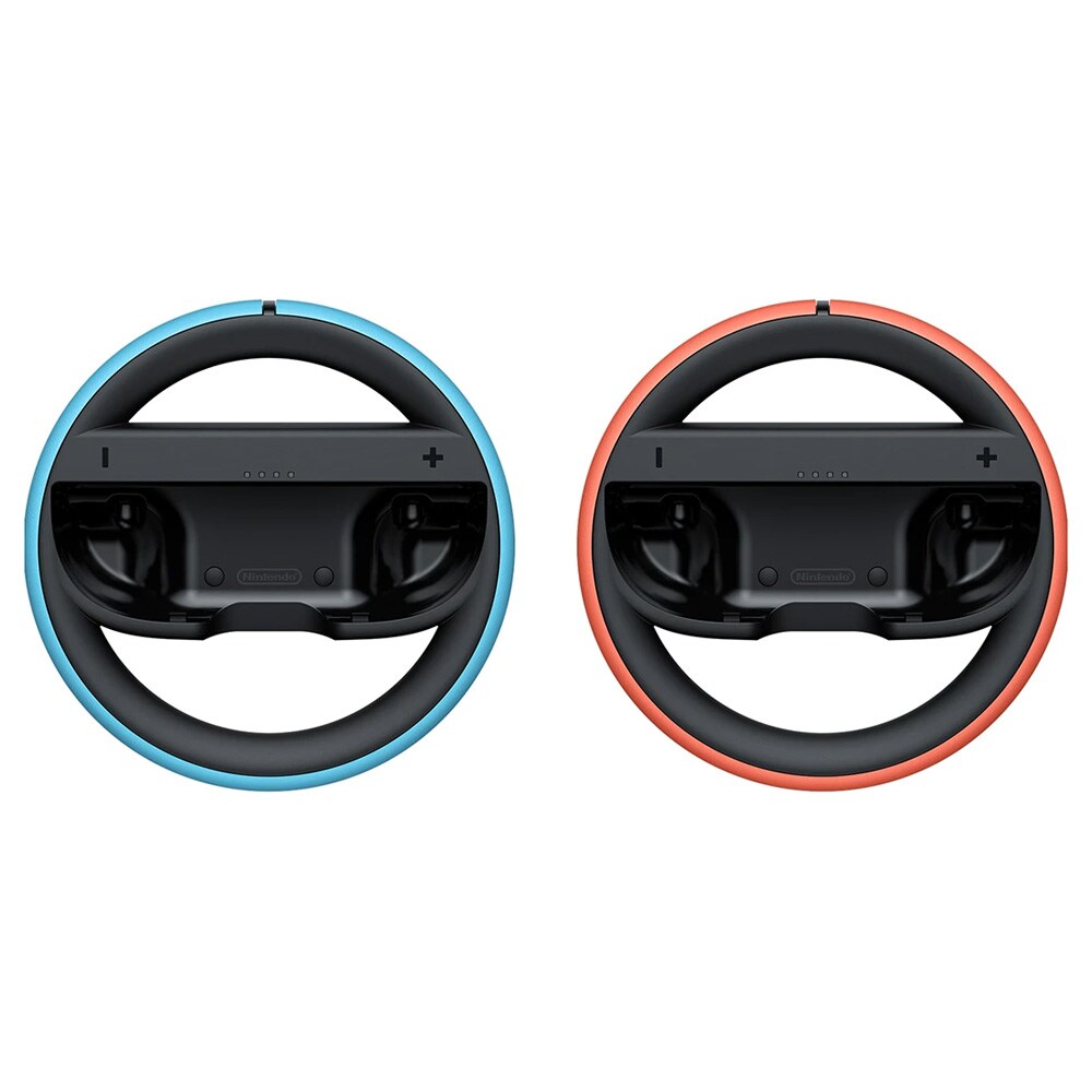 Nintendo Switch 2 Joy-Con Wheel 2-pack - ratttilbehør i blått og rødt