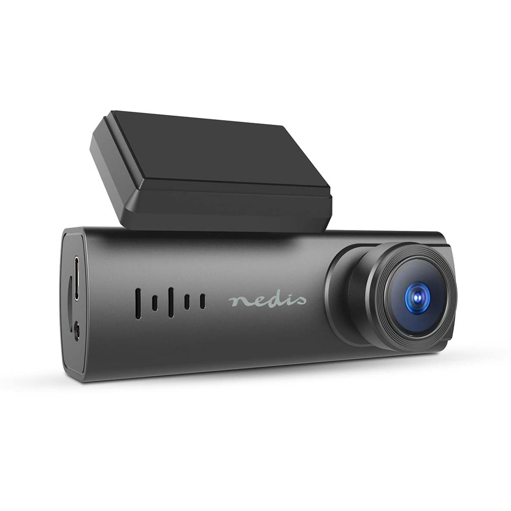 Nedis dashbordkamera Full HD 1080p Wi-Fi 140° med nattmodus