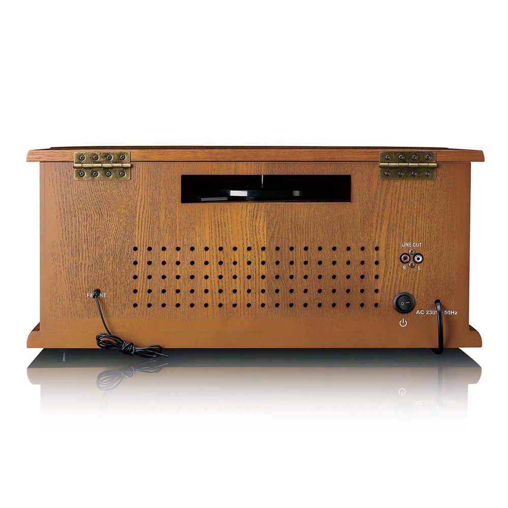Lenco TCD-2551WD retro platespiller i tre med Bluetooth, CD og kassett