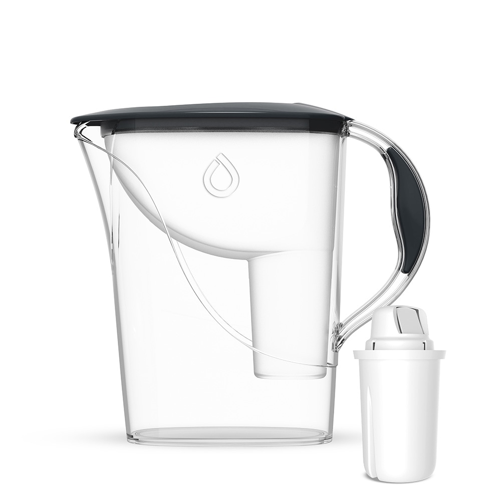 Dafi Atri filterkanne 2,4 liter med 1,2 liter filtreringsvolum - Grå