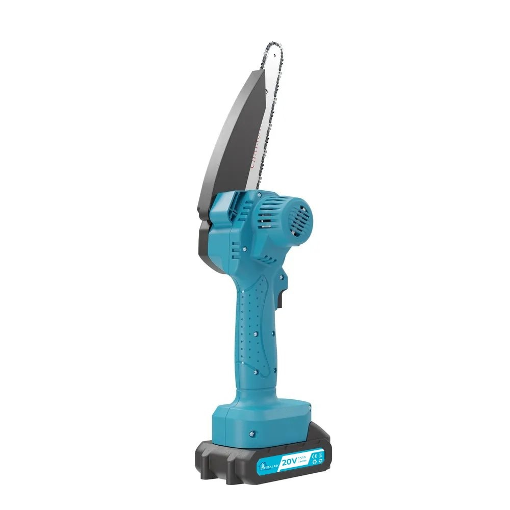 6" batteridrevet motorsag med 20 V Li-Ion og doble batterier