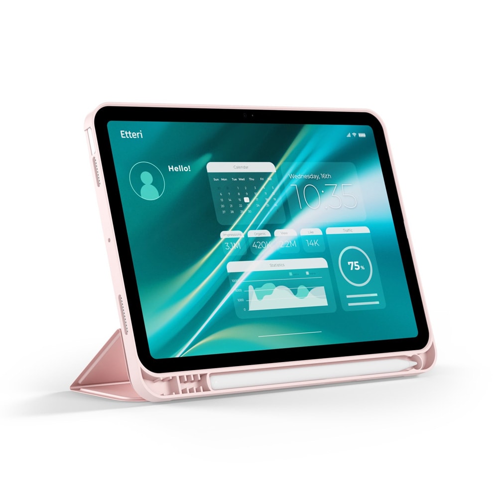 Etteri flip-deksel til Apple iPad 7 (2019) / 8 (2020) / 9 (2021) 10,2'' - Rosa