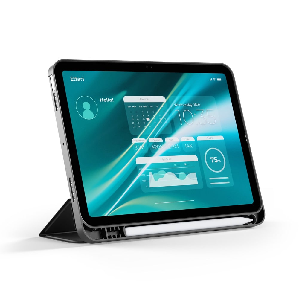 Etteri Flip-deksel for Apple iPad Pro 11" (2024) – Svart