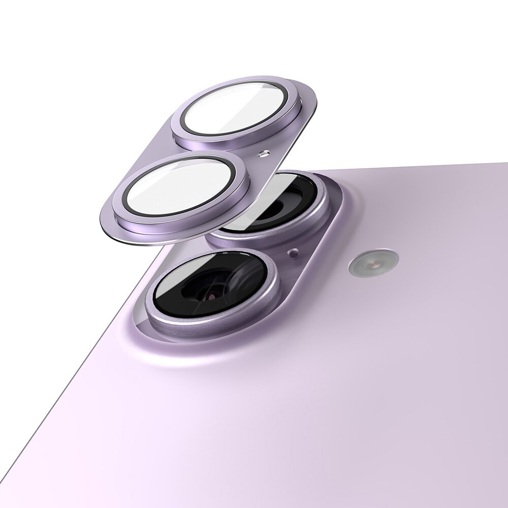 Etteri kamerabeskyttelse for iPhone 17 – 9H linsebeskytter / kameradeksel – rosa