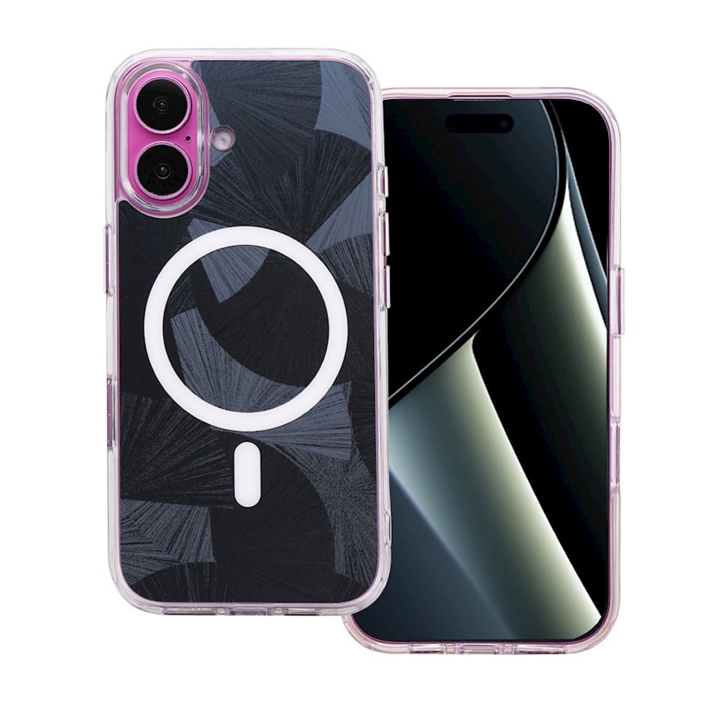 Bakhylse med MagSafe til iPhone 16 - Svart