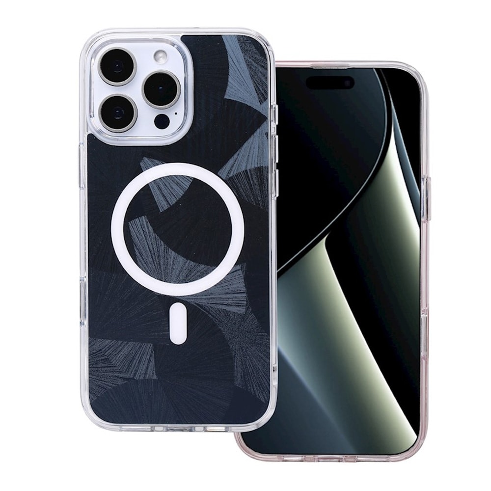 Bakre skall med MagSafe for iPhone 16 Pro Max - Svart