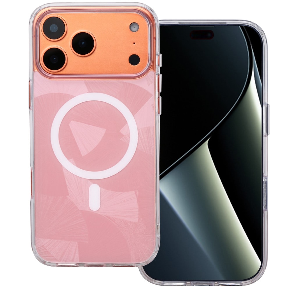 Bakre skall med MagSafe for iPhone 17 Pro - Rosa