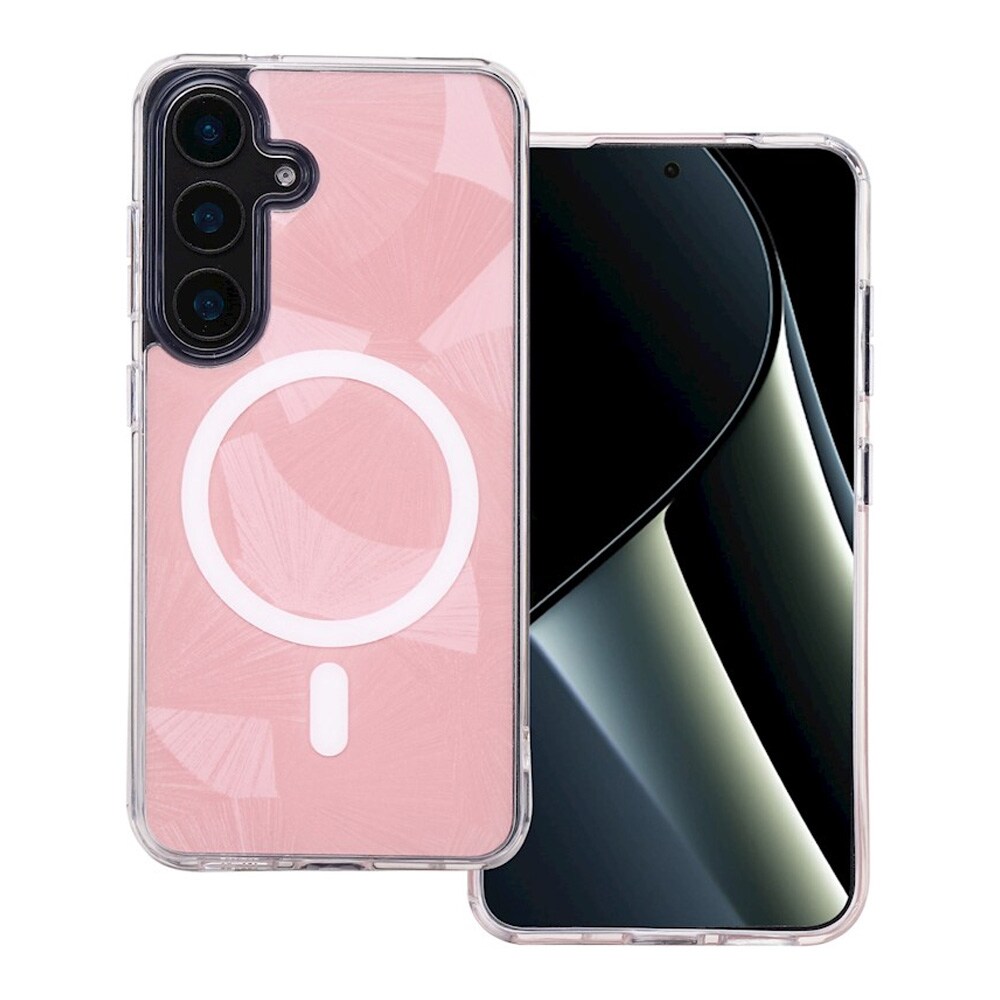 Bakdeksel med MagSafe for Samsung Galaxy S24 / S25 - Rosa