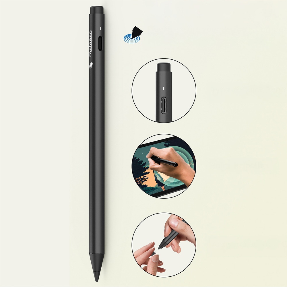 Metapen Pen G1 Stylus for Google Pixel Tablet og Amazon Fire – 4096 trykknivåer