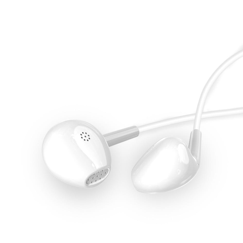Dudao X10S In-ear-hodesett med mikrofon 3,5 mm 1,15 m - hvit