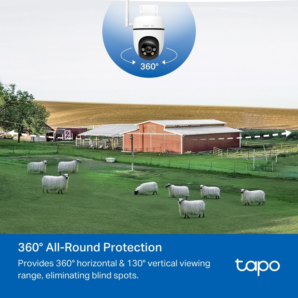 TP-Link Tapo C501GW Overvåkningskamera 4G LTE 1080p med Pan/Tilt og IP66
