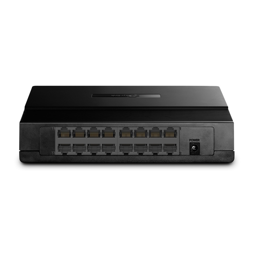 TP-Link TL-SF1016D nettverksswitch / 16-porters Fast Ethernet-switch 10/100 Mbit/s
