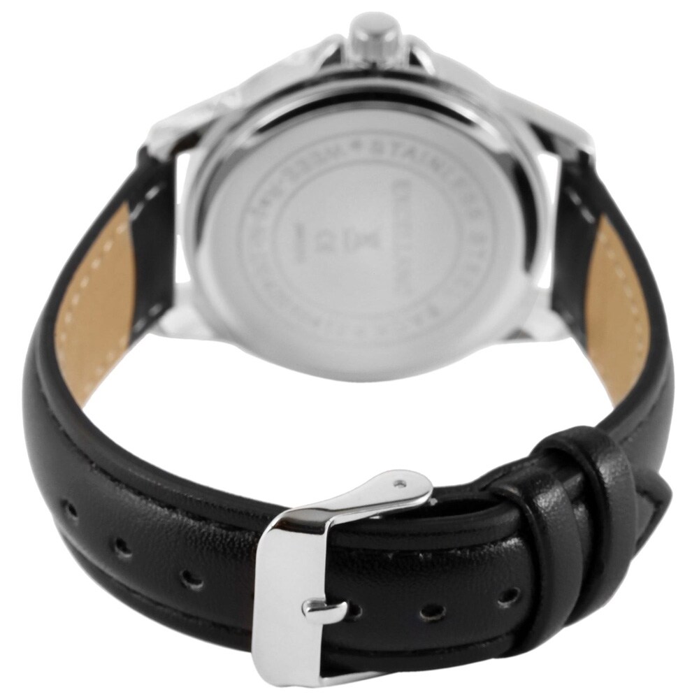 Excellanc herreklokke 38 mm med svart klokkereim i kunstskinn