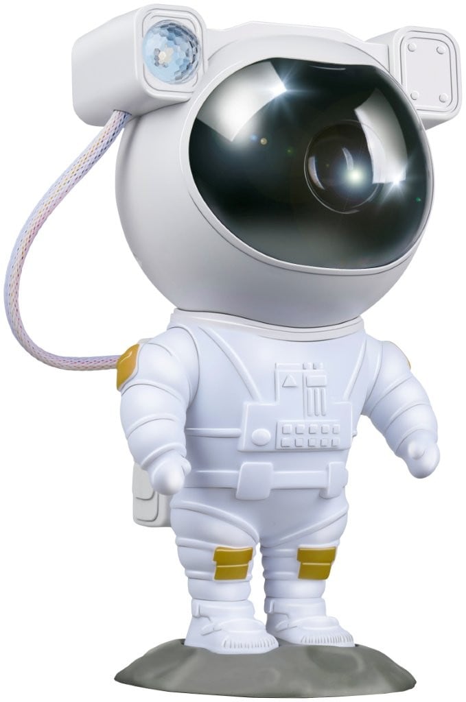 Grundig astronaut-stjerneprojektor / nattlys med stjernehimmeleffekt / projektorlampe til barnerom og soverom
