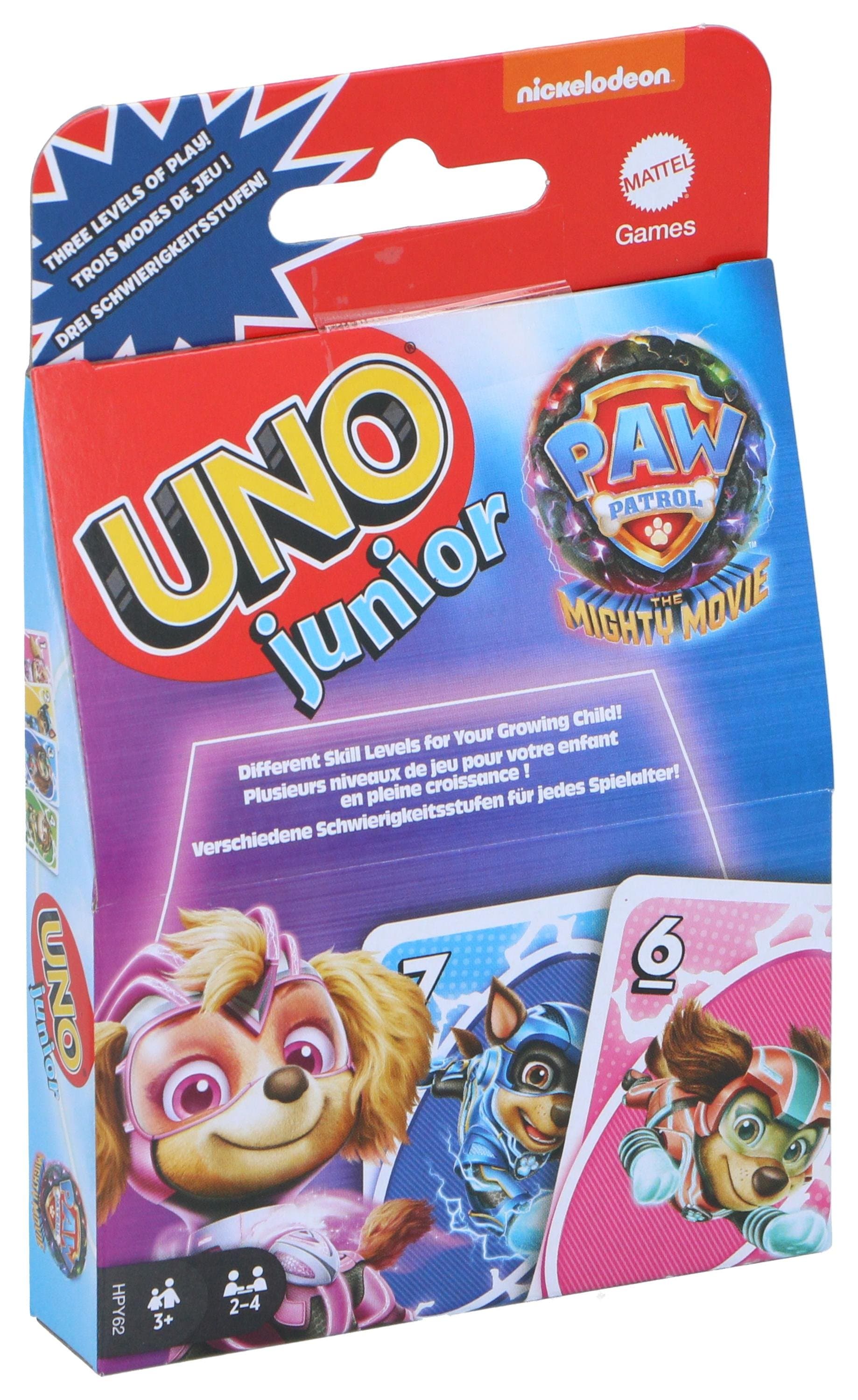 UNO Junior Paw Patrol kortspill / kortspill for barn Paw Patrol / familiespill for barn 3+ år