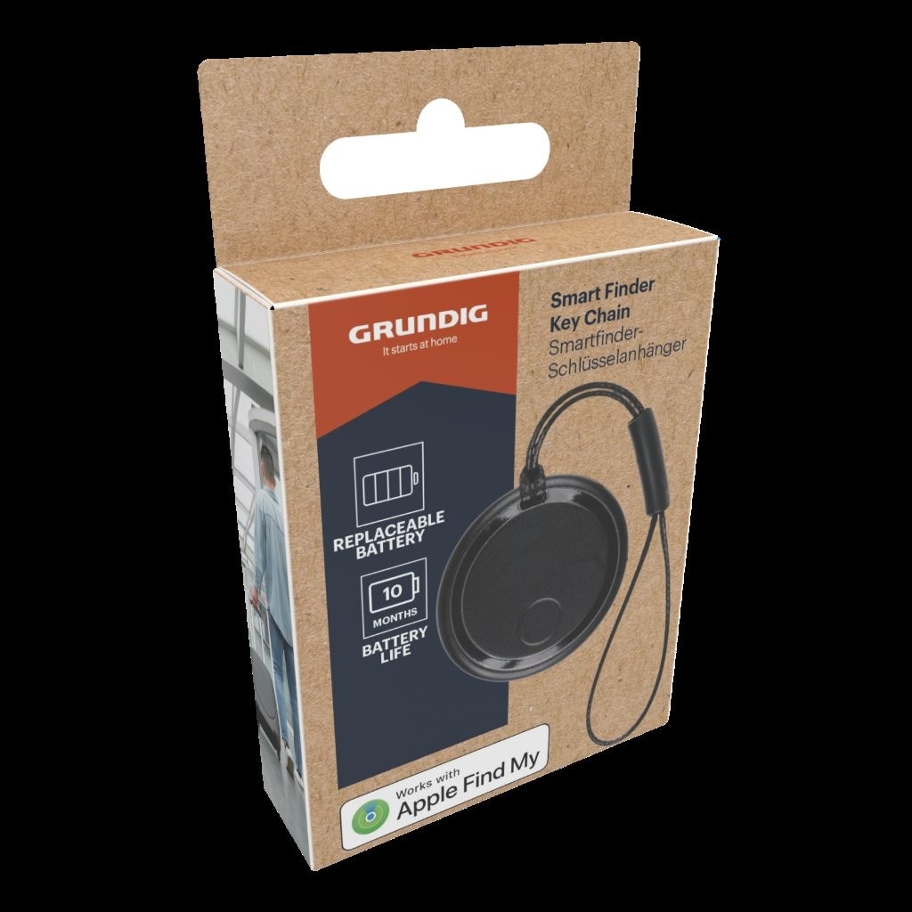 Grundig Smart nøkkelfinner / nøkkelsporing / smart nøkkelring med Apple Find My