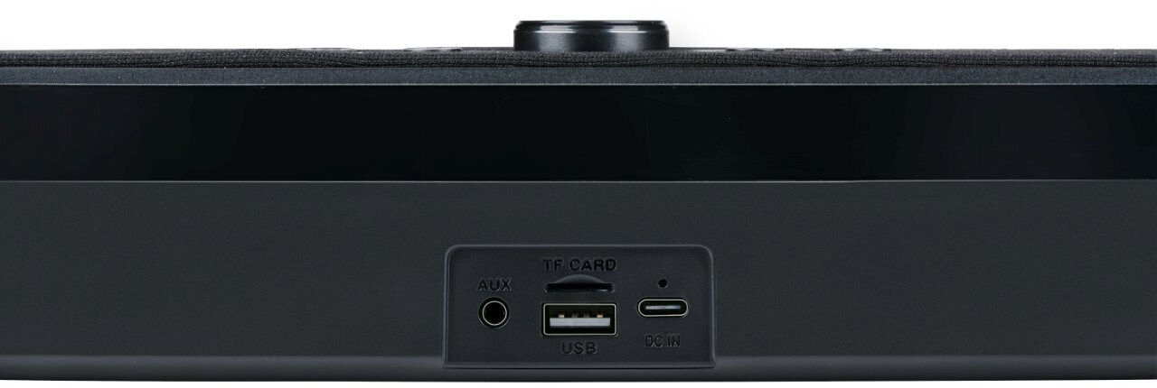 Bluetooth soundbar med RGB LED / kompakt høyttaler med lyseffekt / trådløs lydplanke for musikk, film og gaming
