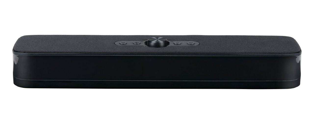 Bluetooth soundbar med RGB LED / kompakt høyttaler med lyseffekt / trådløs lydplanke for musikk, film og gaming