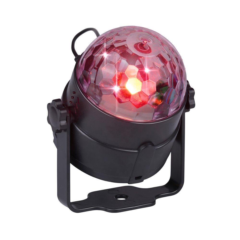 Grundig RGB-diskolys med fjernkontroll / LED-festlys med fargeendring / diskolys med musikkmodus